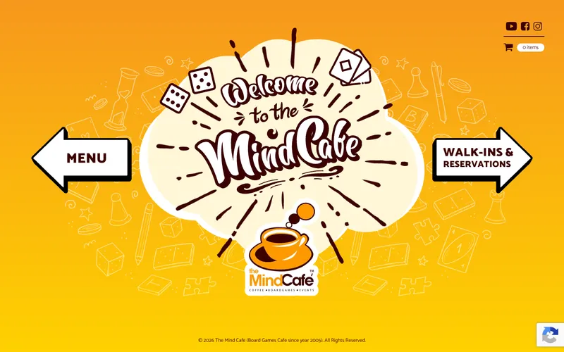 The Mind Cafe homepage