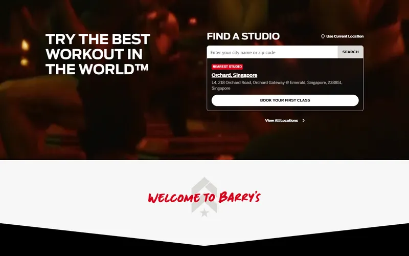 Barry's homepage screenshot