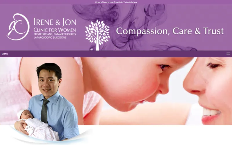 Irene & Jon Clinic for Women homepage