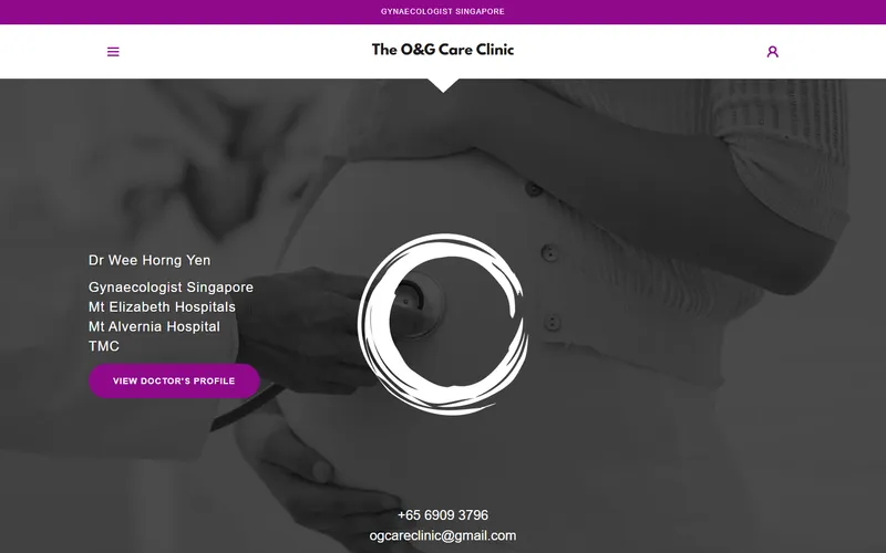 The O&G Care Clinic (Dr Wee Horng Yen) homepage