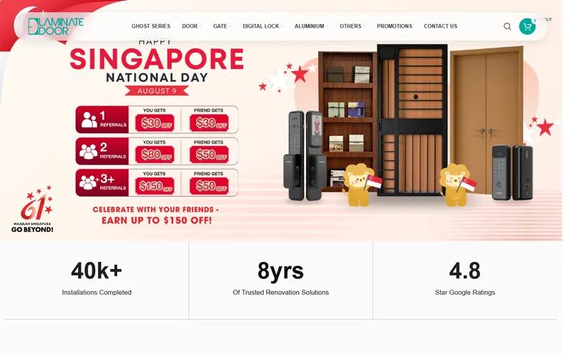Laminate Door Singapore HDB main door and gate supplier homepage