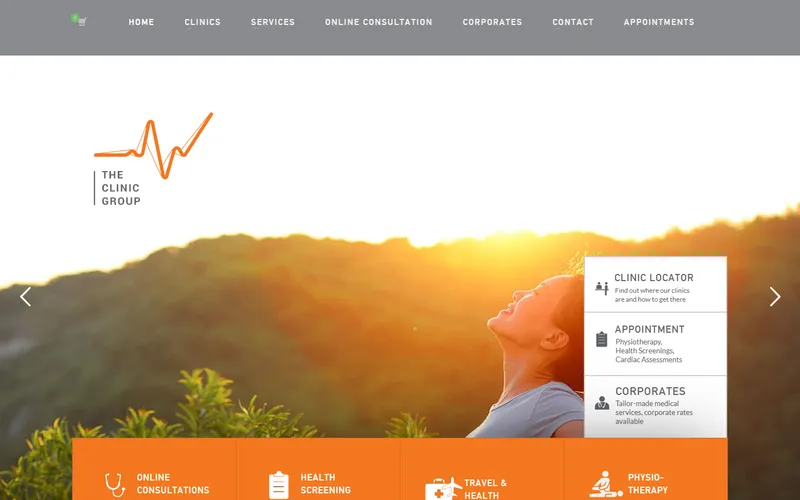 The Clinic Group homepage