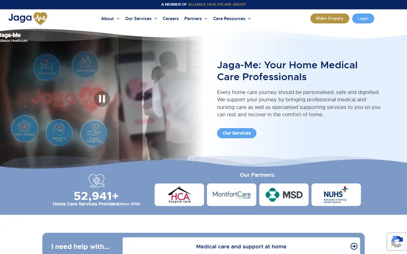 Jaga-Me homepage