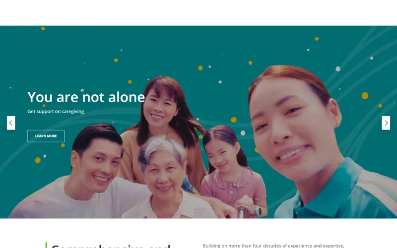 NTUC Health homepage