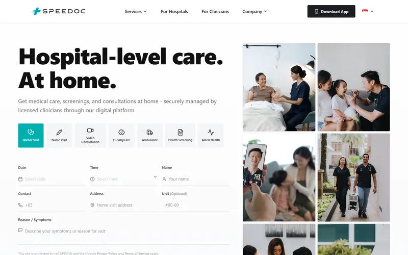 Speedoc homepage