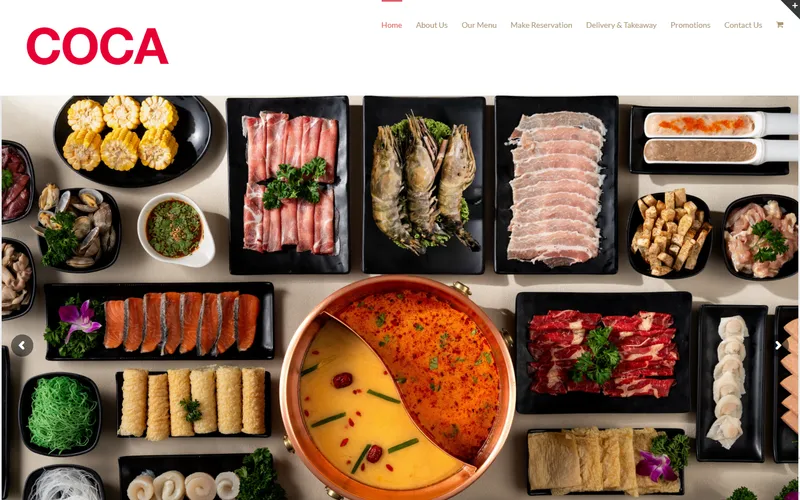 Coca Restaurants Singapore homepage