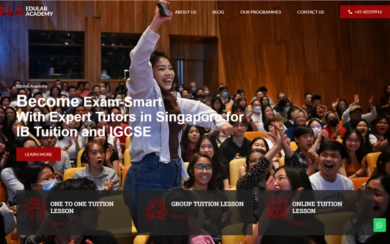 Edulab Academy homepage