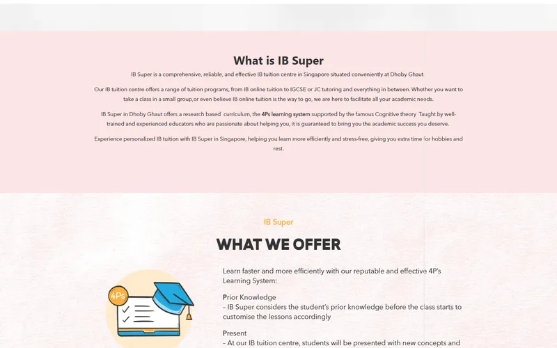 IB Super homepage