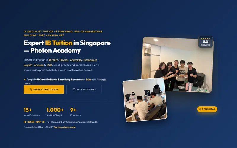 Photon Academy homepage