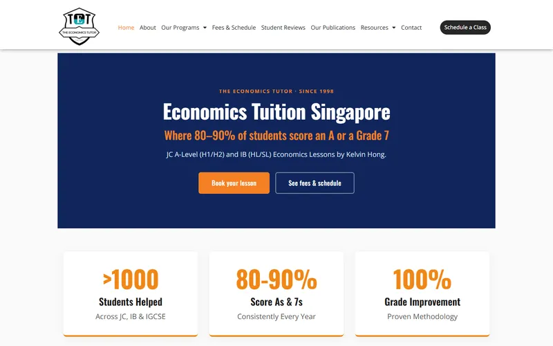 The Economics Tutor homepage