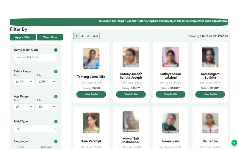 Danz Hariya Employment Services homepage