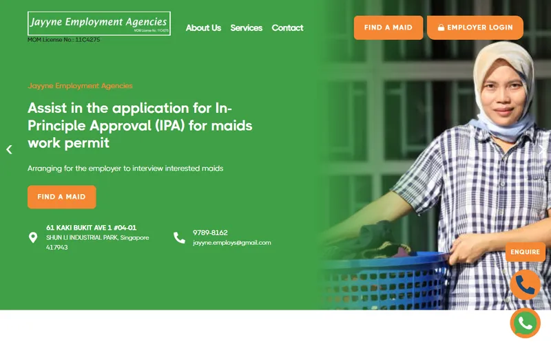 Jayyne Employment Agencies homepage