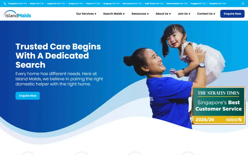 Island Maids homepage