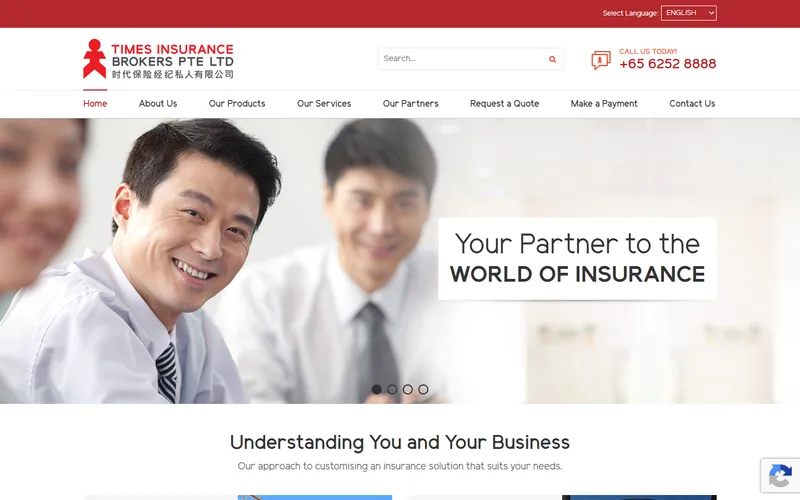 Times Insurance Brokers Singapore homepage
