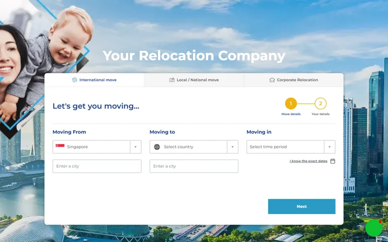 Crown Relocations Singapore homepage