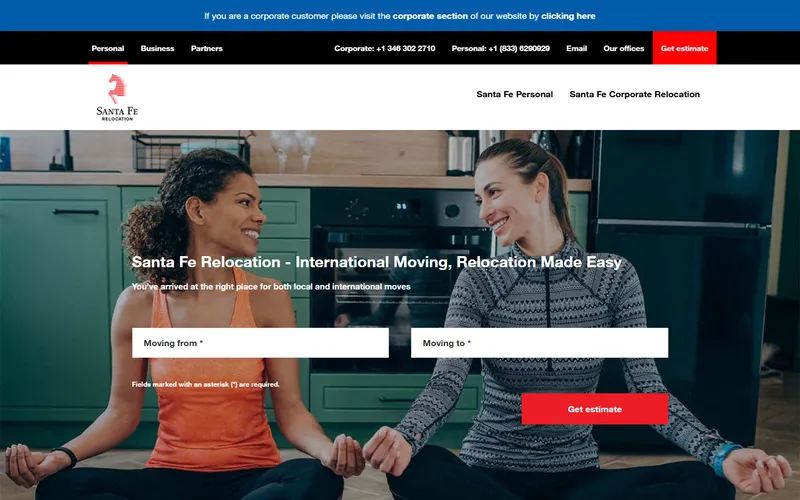 Santa Fe Relocation Singapore homepage