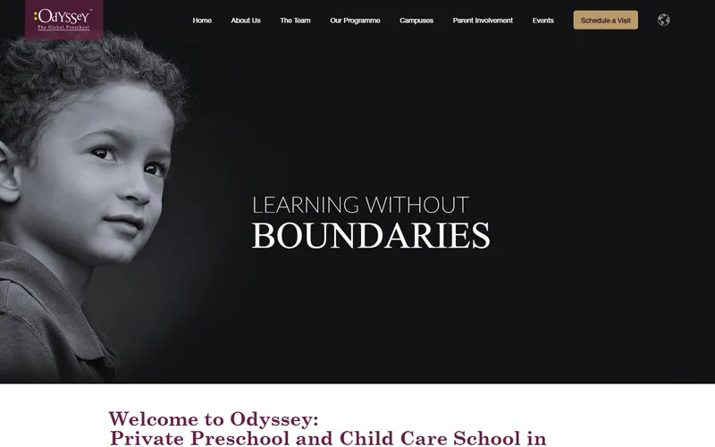 Odyssey The Global Preschool homepage