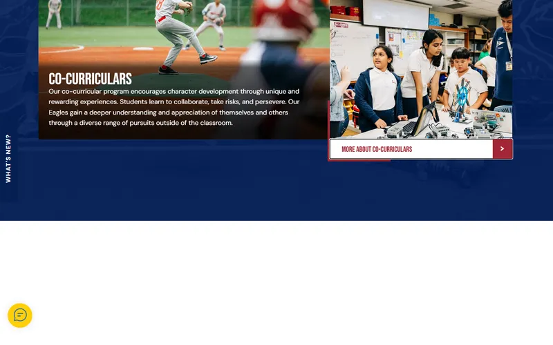 Singapore American School homepage screenshot