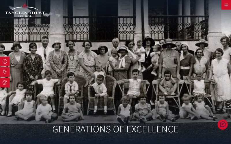 Tanglin Trust School homepage screenshot