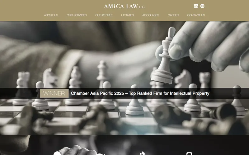 Amica Law LLC homepage