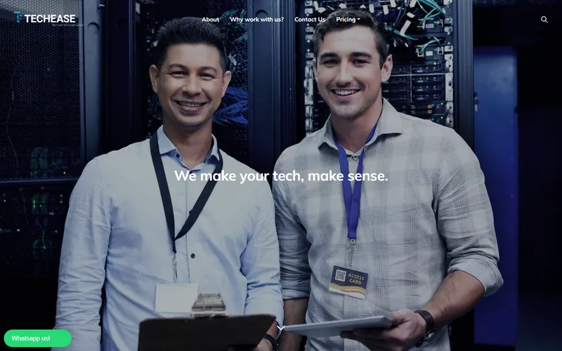Techease Solutions IT support Singapore homepage