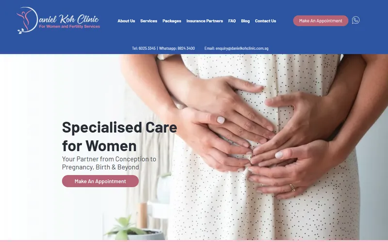Daniel Koh Clinic homepage