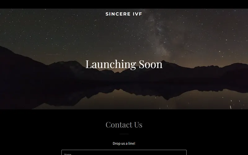 Sincere IVF Centre homepage