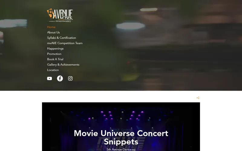 5th Avenue School of Dance homepage