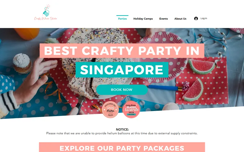 Crafty Whizz Studio Singapore homepage
