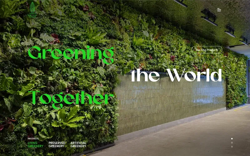 Vertical Green Singapore homepage