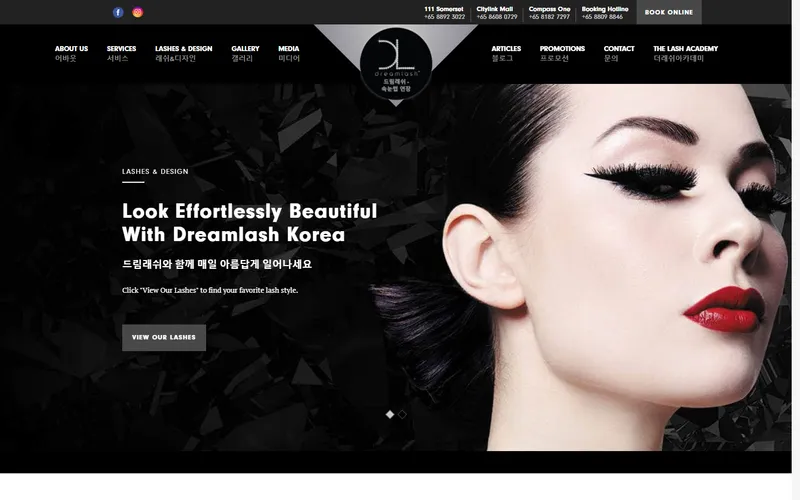 Dreamlash homepage
