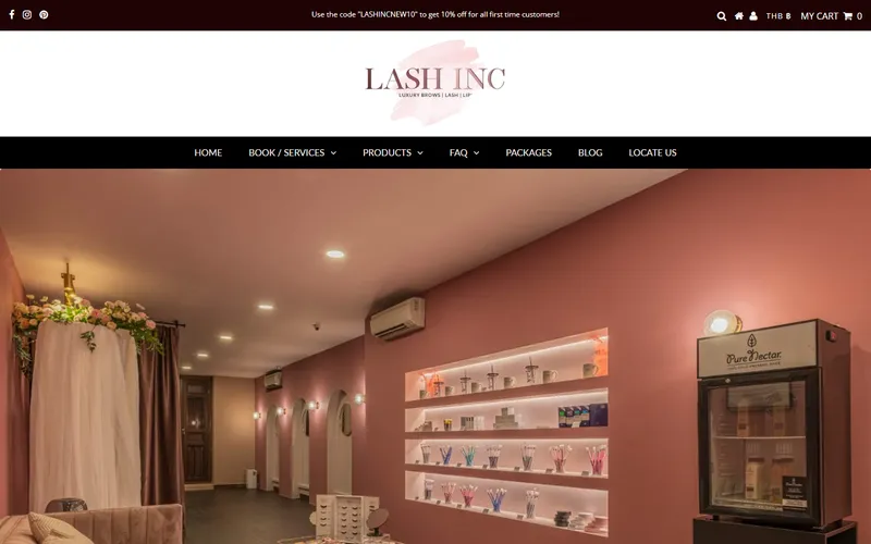 Lash Inc SG homepage