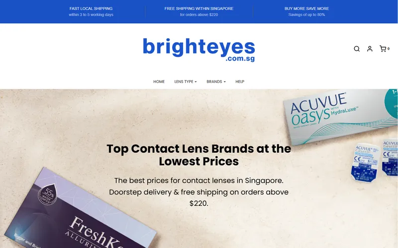 Bright Eyes homepage