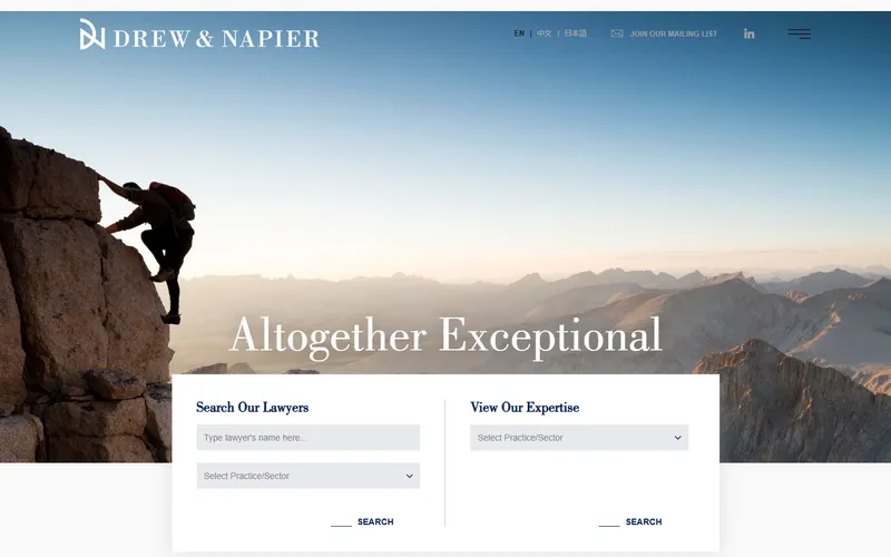 Drew & Napier homepage
