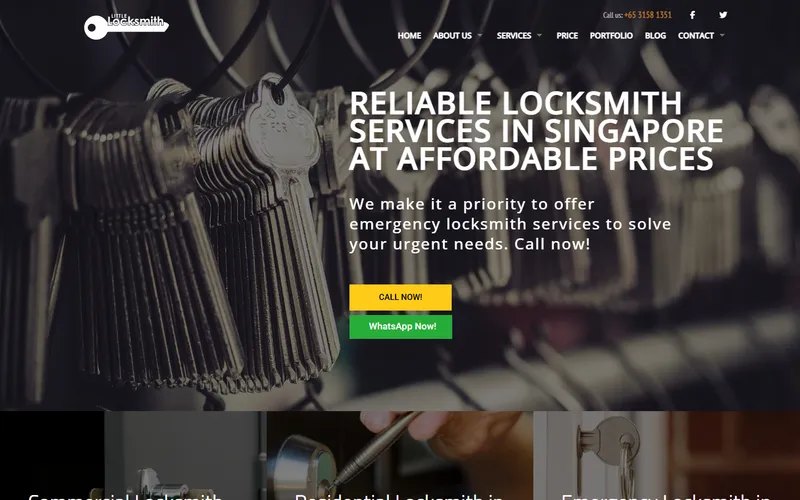 Little Locksmith Singapore homepage