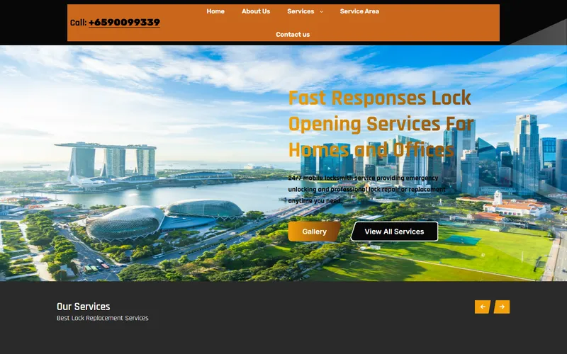 Speedy Locksmith Singapore homepage