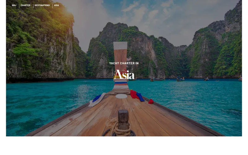 Northrop and Johnson Asia yacht charter homepage