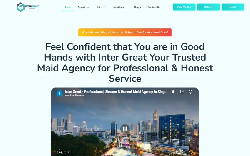 Inter Great Employment homepage