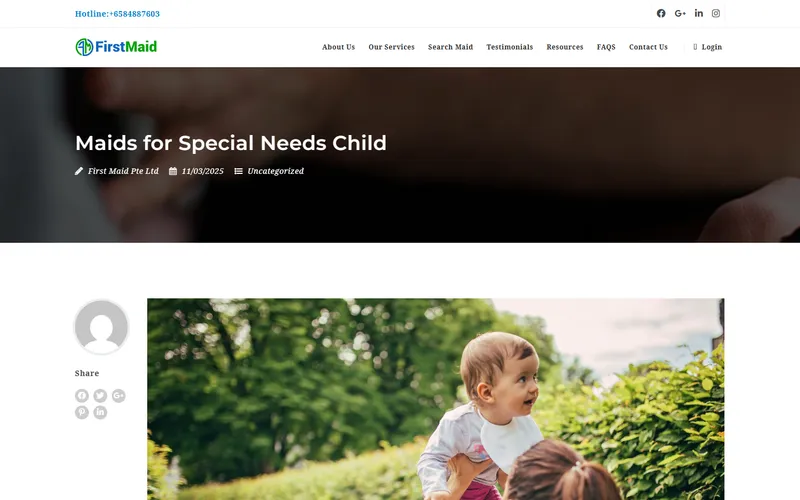 FirstMaid homepage