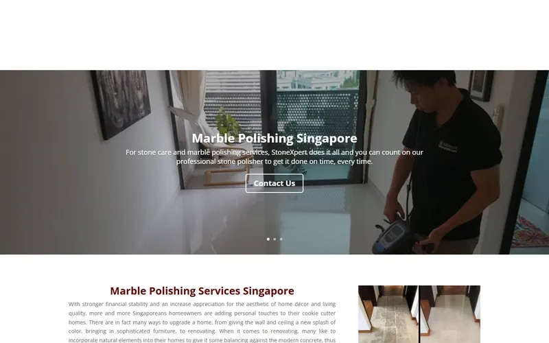 StoneXpert marble polishing Singapore homepage