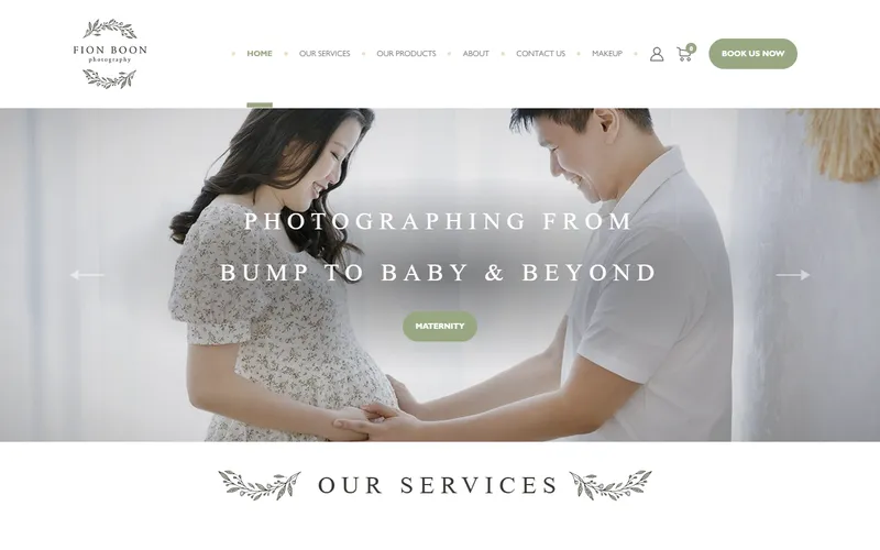 Fion Boon Photography homepage
