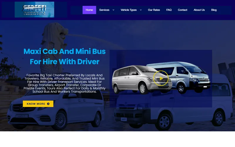 Street 1 Transportation and Limousine homepage