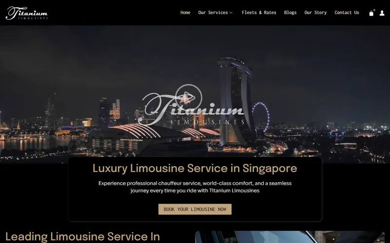 Titanium Limousines homepage