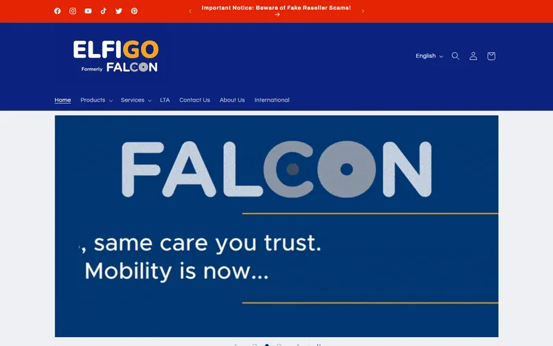 ELFIGO Mobility homepage