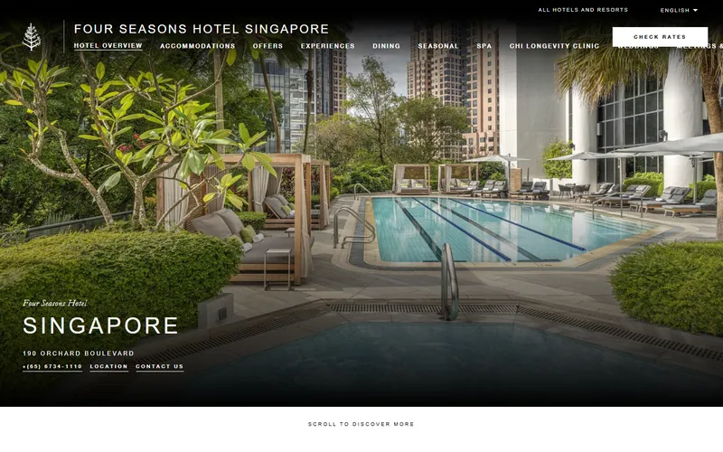 Four Seasons Hotel Singapore homepage