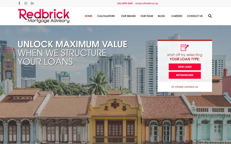 Redbrick Mortgage Advisory homepage