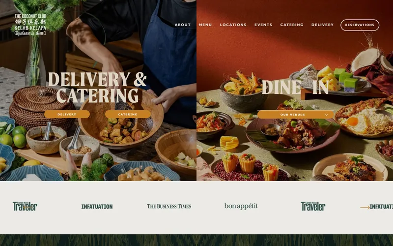 The Coconut Club homepage