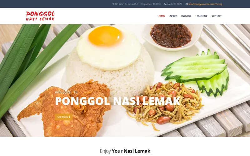 Ponggol Nasi Lemak homepage