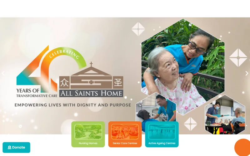 All Saints Home homepage