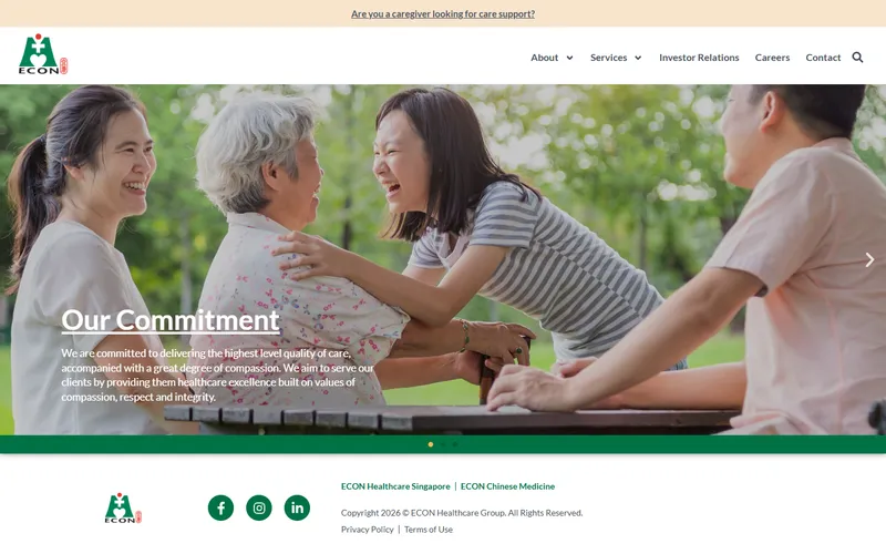 Econ Healthcare homepage